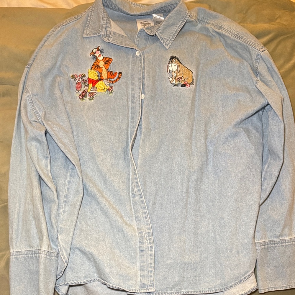 Winnie the Pooh Jean button down!